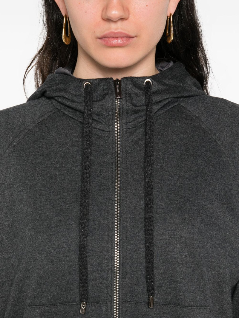 raglan-sleeves zip-up hoodie 5