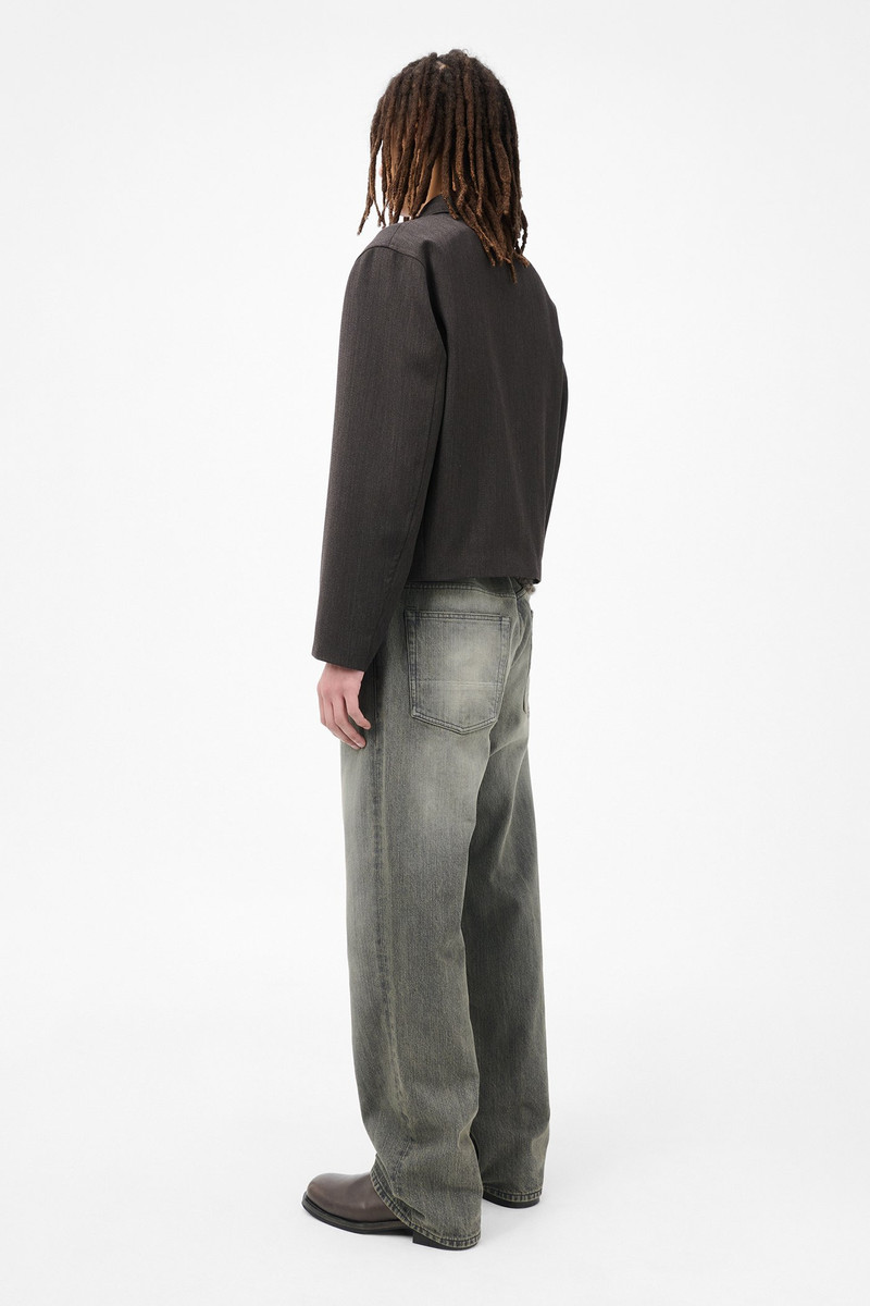 Mini Jacket Havana Brown Chain Wool 5