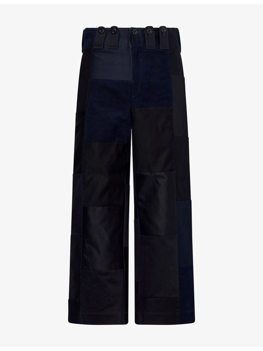 Patchwork Cotton Trousers - 1