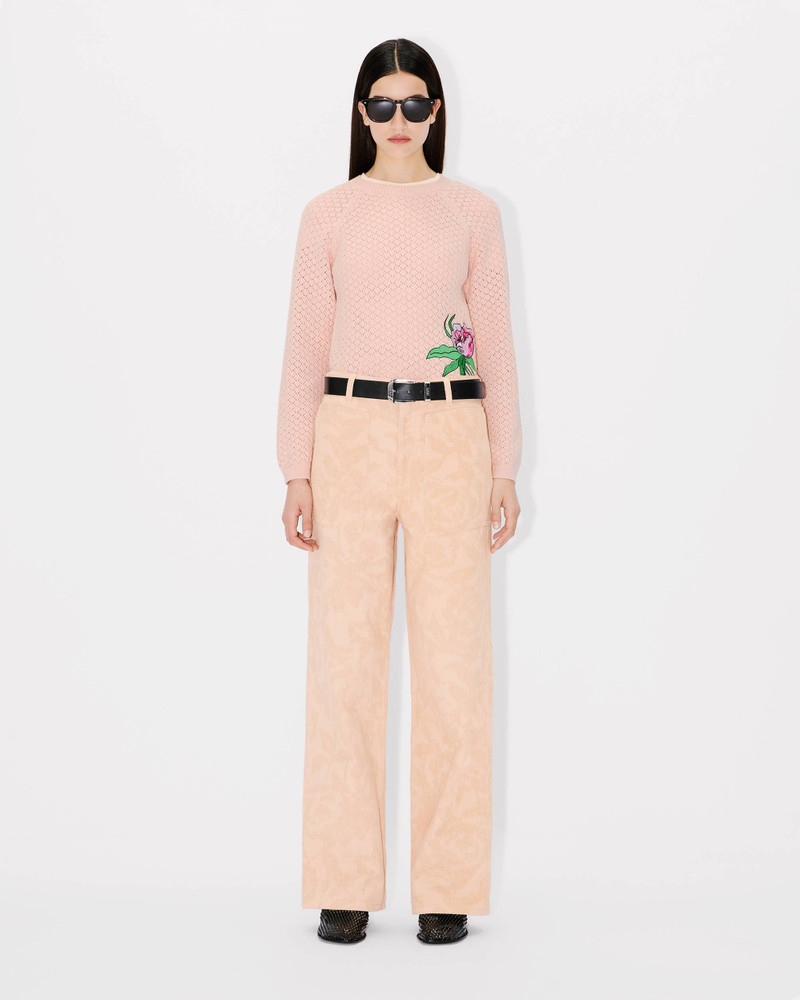 'KENZO Peonies' cargo jeans in japanese denim 5