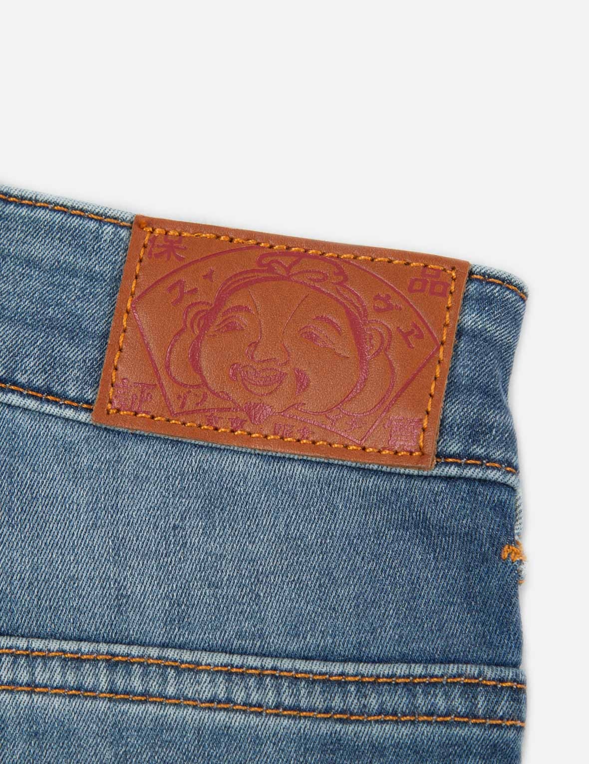 LOGO-PATTERN SEAGULL PRINT SKINNY JEANS - 10