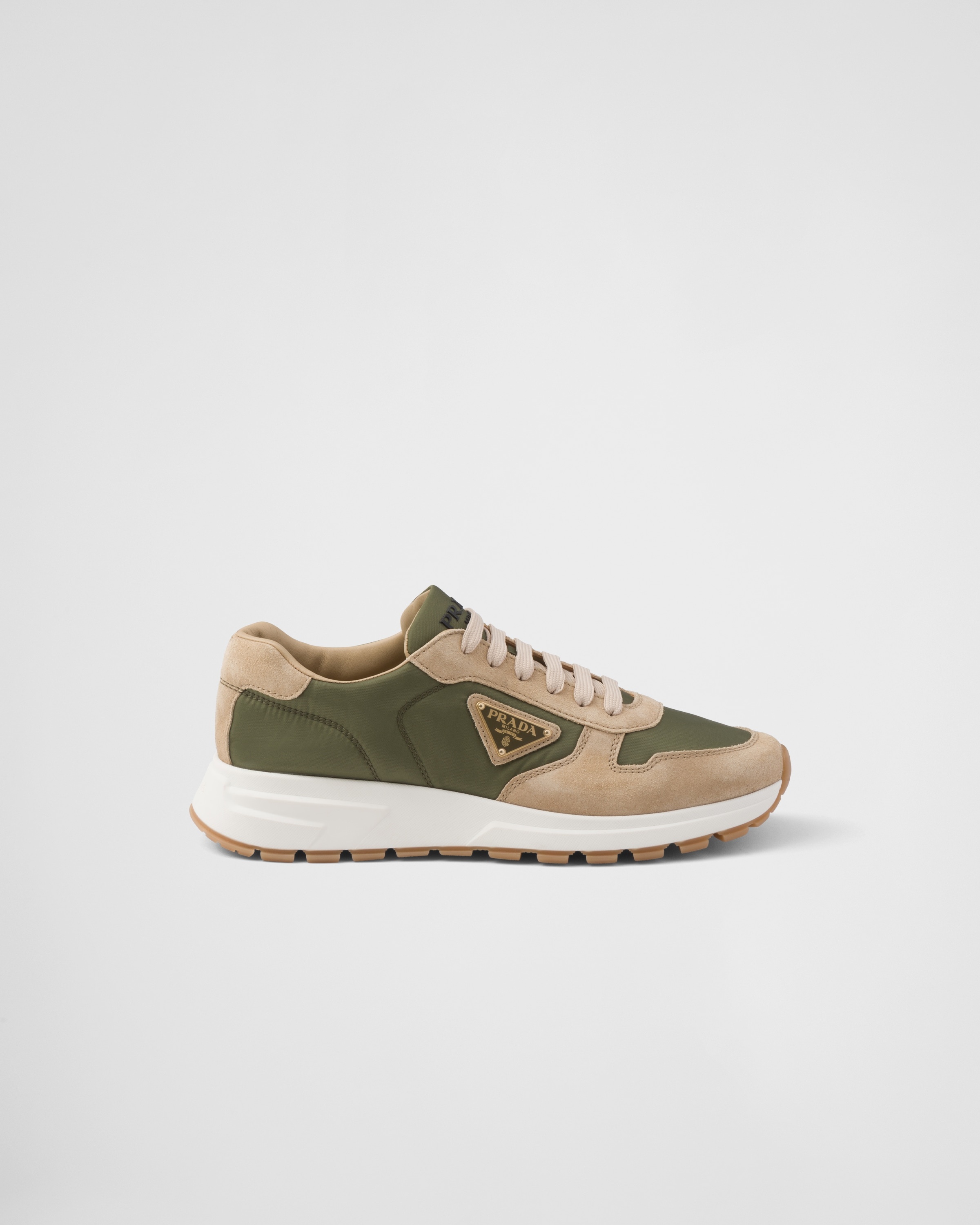 Prax 01 delavé suede and Re-Nylon sneakers - 2