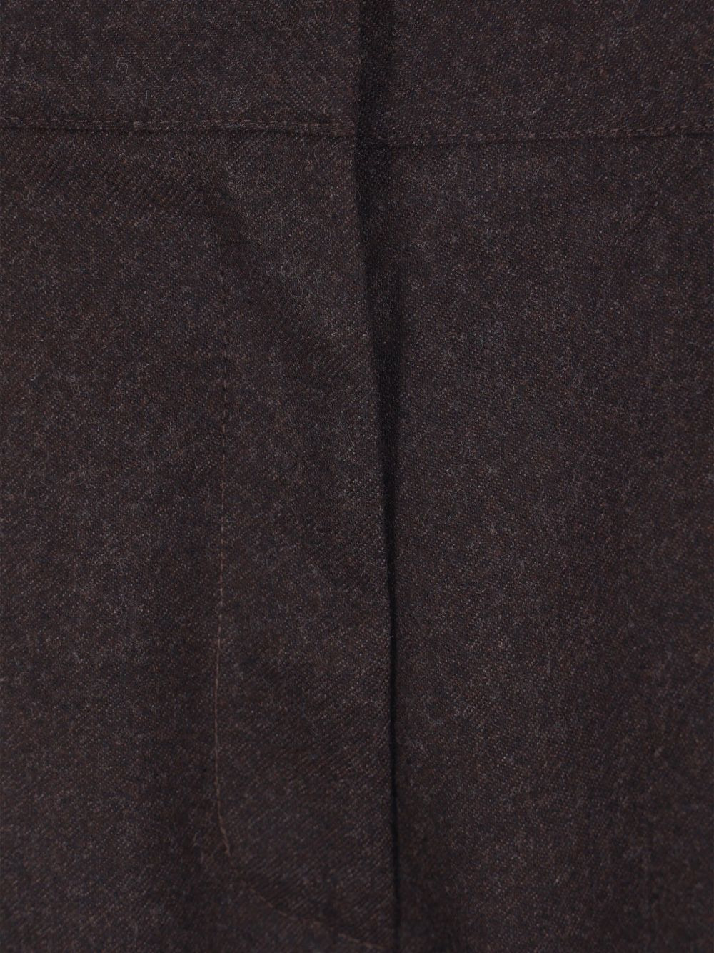 pleated elasticated-waist straight trousers - 4