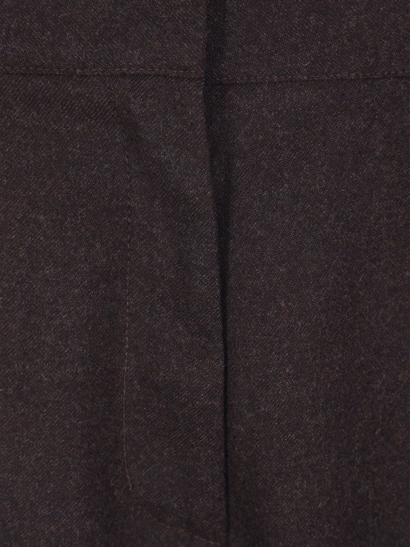 pleated elasticated-waist straight trousers 4