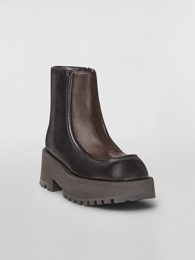 Marni BI-COLOURED NAPPA ANKLE BOOT WITH ZIP outlook