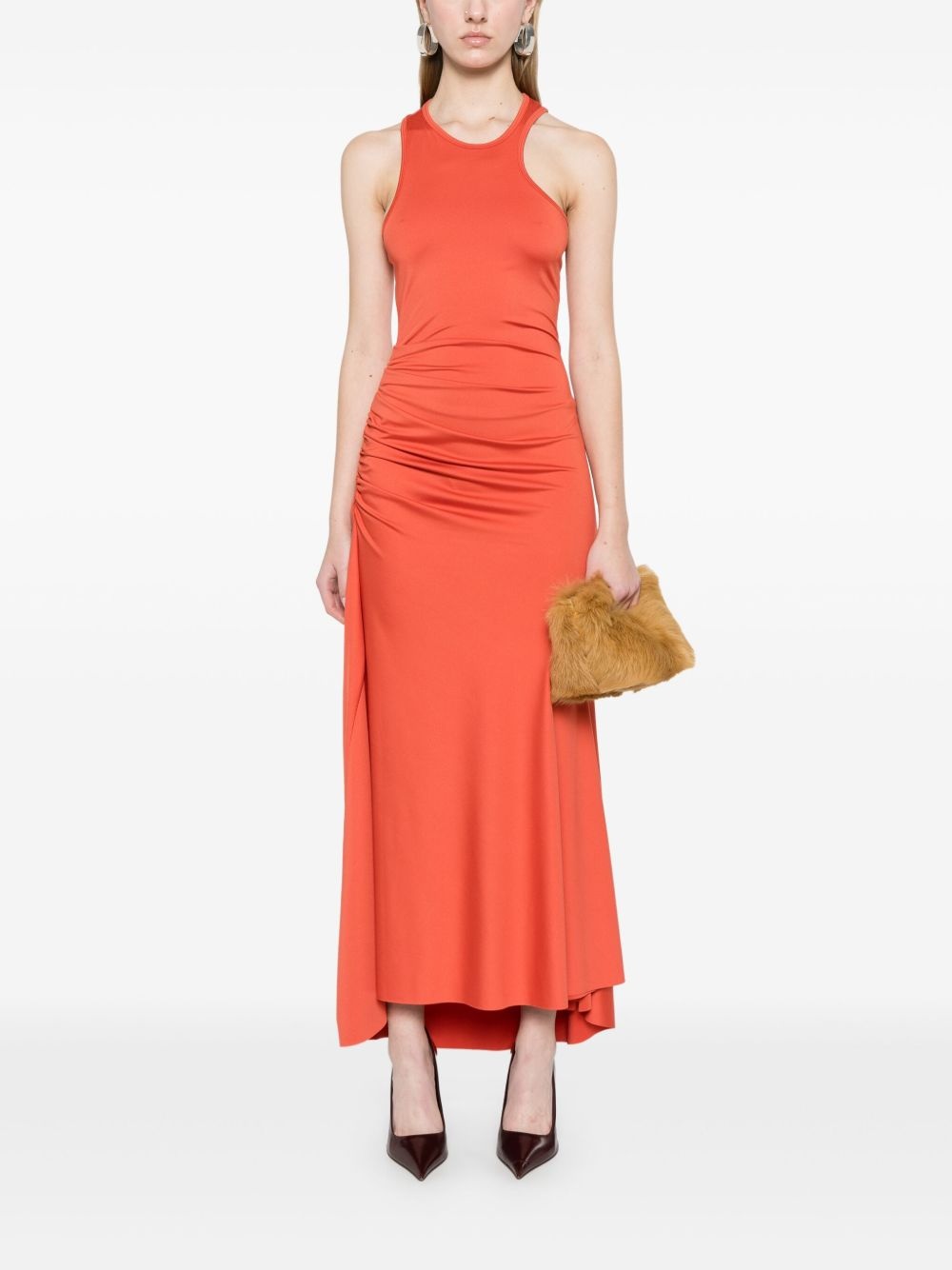 ruched maxi dress - 2