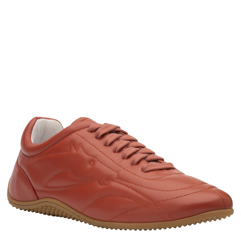 On-The-Go Sneakers Coral - Leather 3