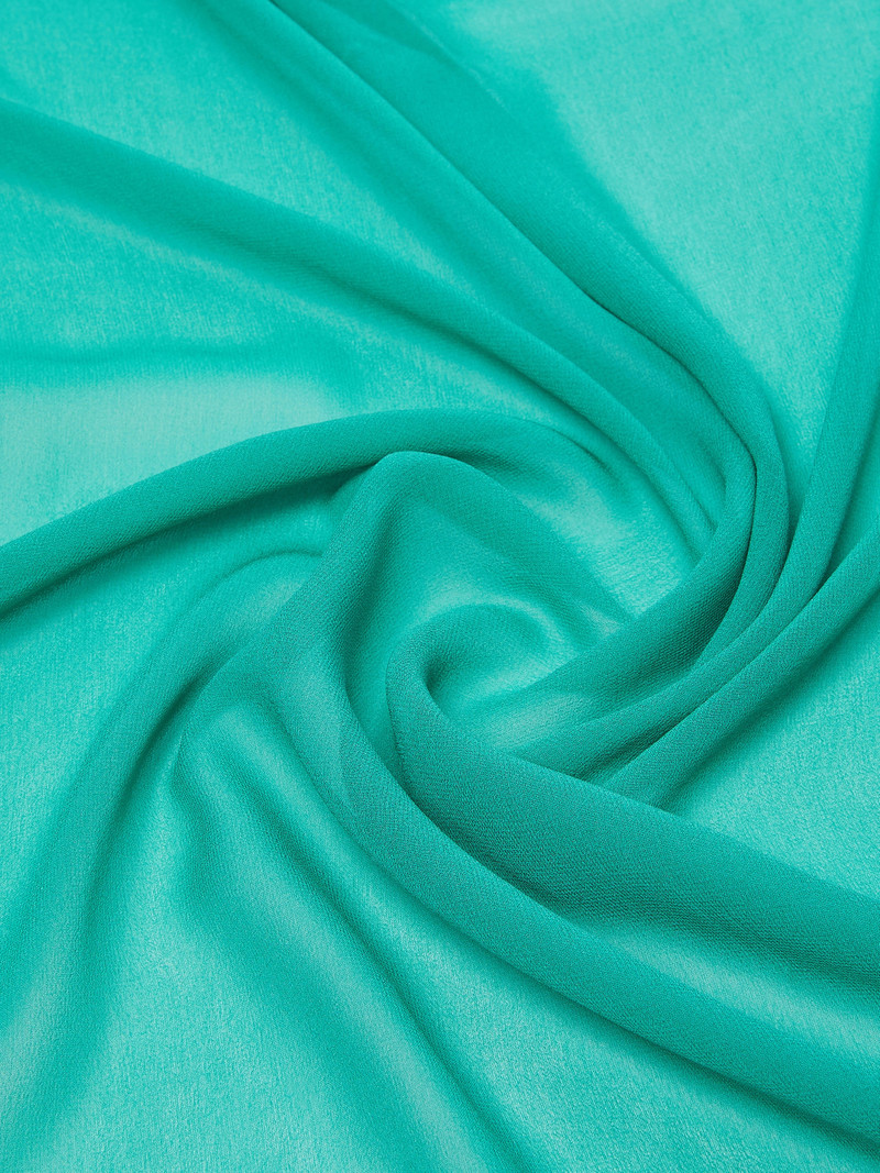 STARNA Silk georgette stole - GREEN 3