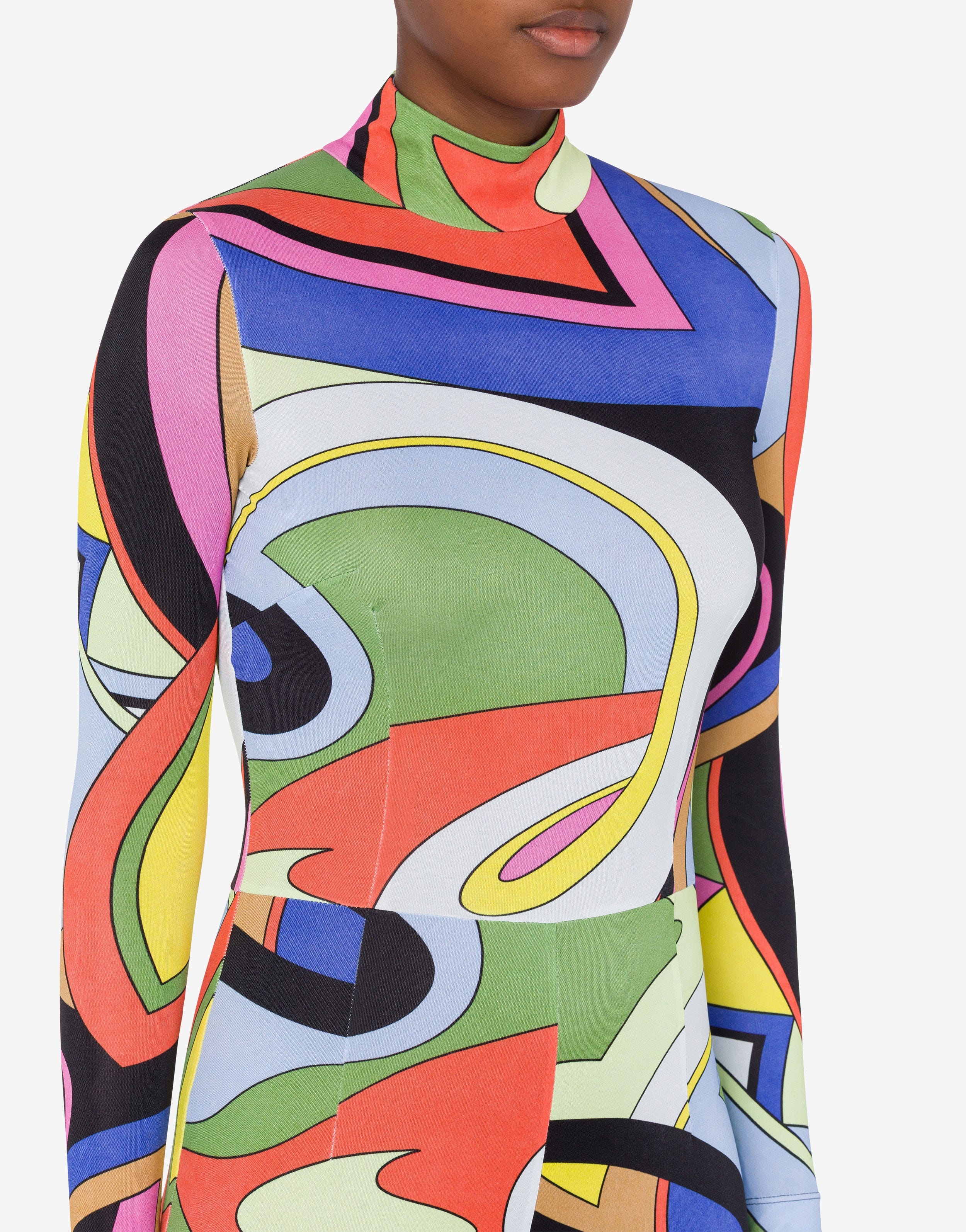 MULTICOLOUR PRINT JERSEY JUMPSUIT - 4