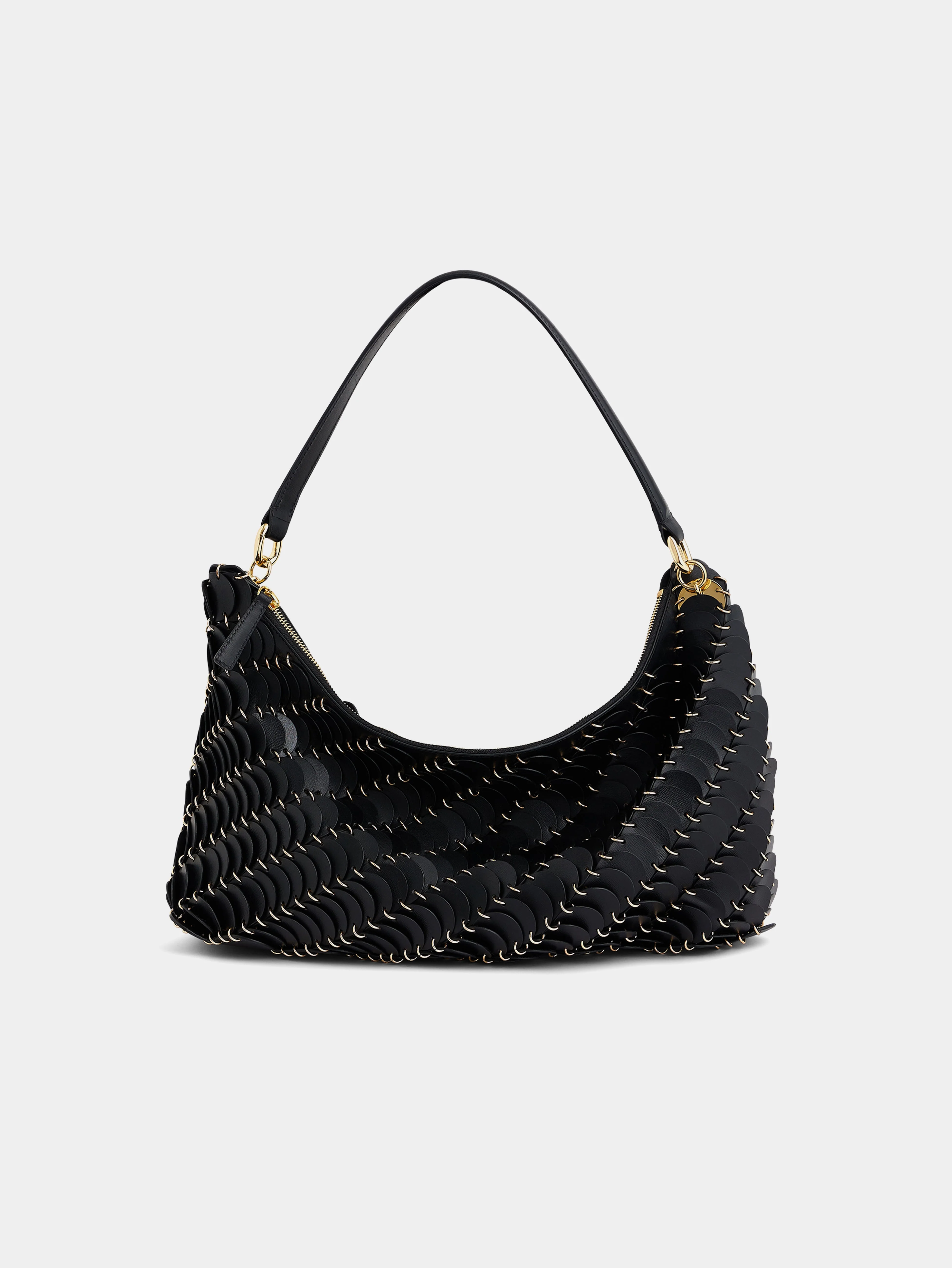 BLACK PACO LEATHER BAG - 1