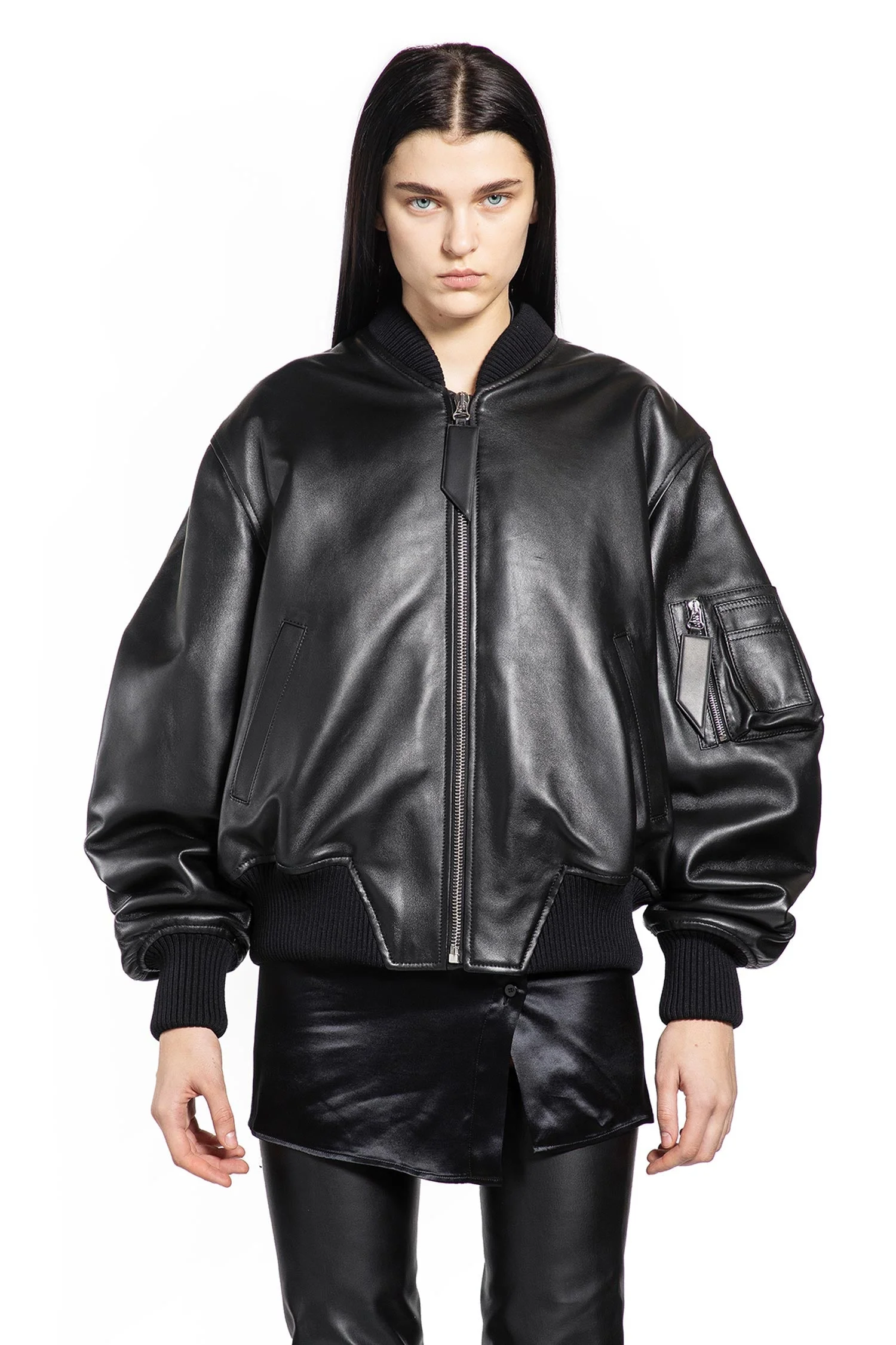Leather Bomber - 1