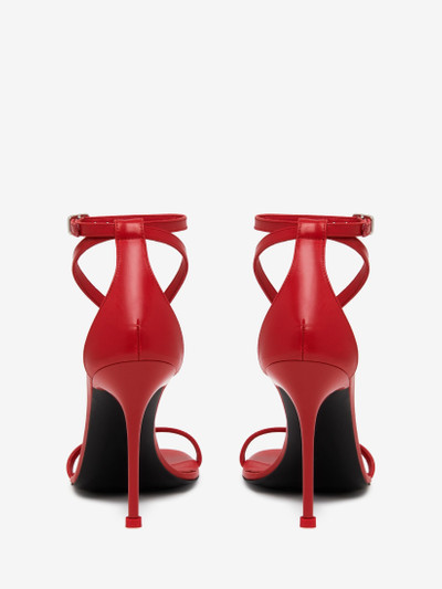 Alexander McQueen Women's Harness Sandal in Lust Red outlook