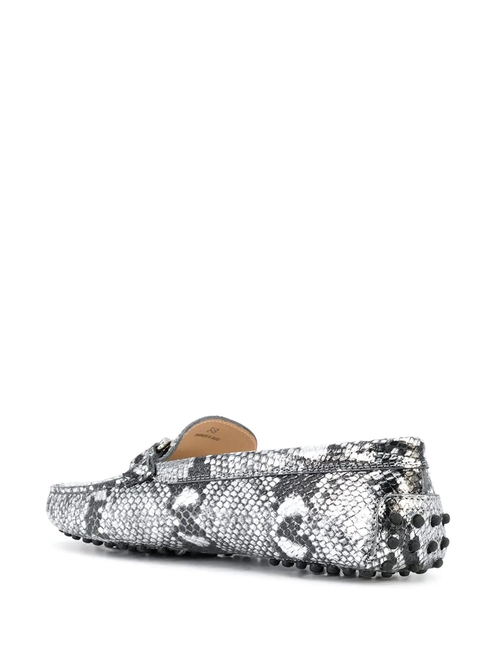 Gommino snake print driving shoes - 3