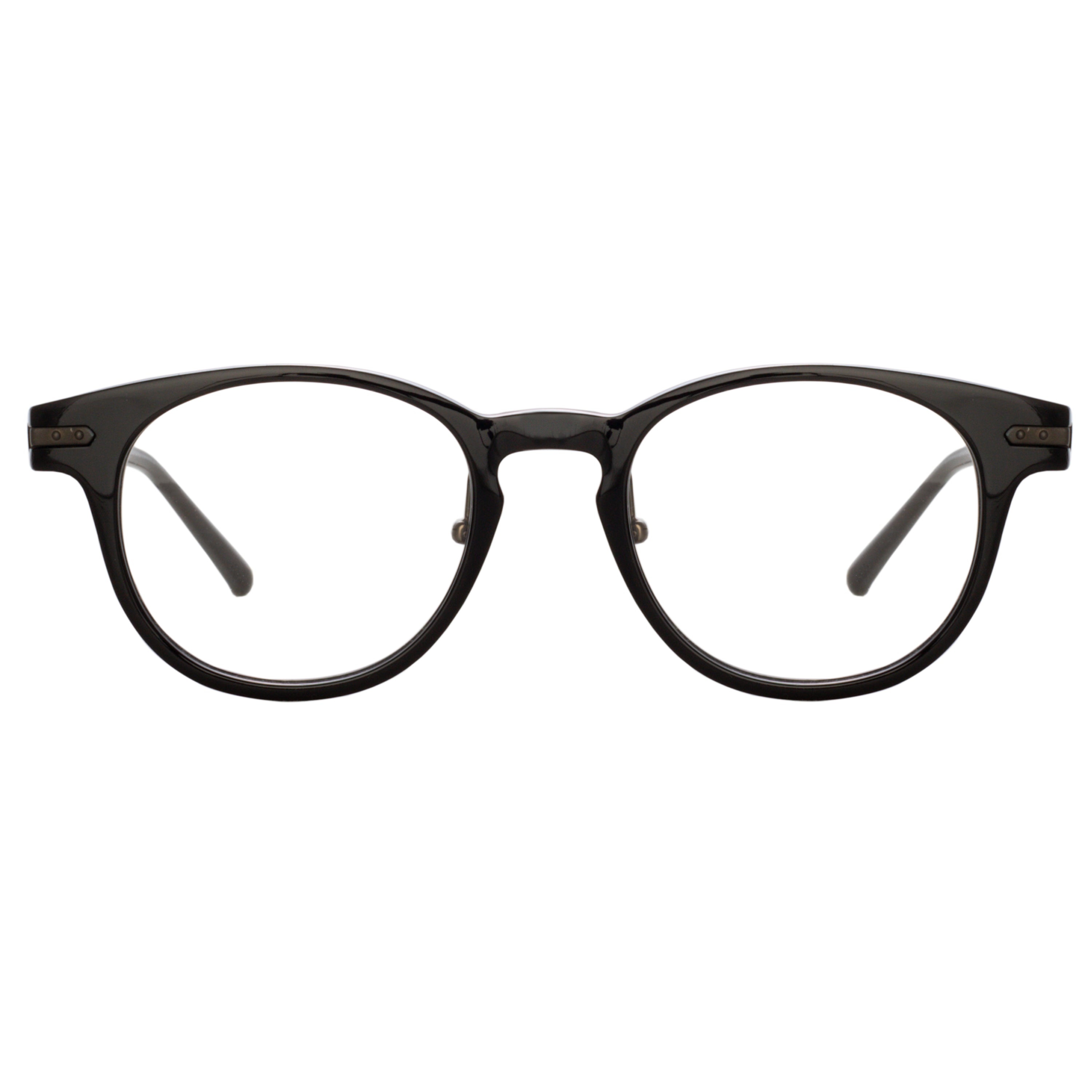 BAY OPTICAL D-FRAME IN BLACK AND NICKEL (ASIAN FIT) - 2