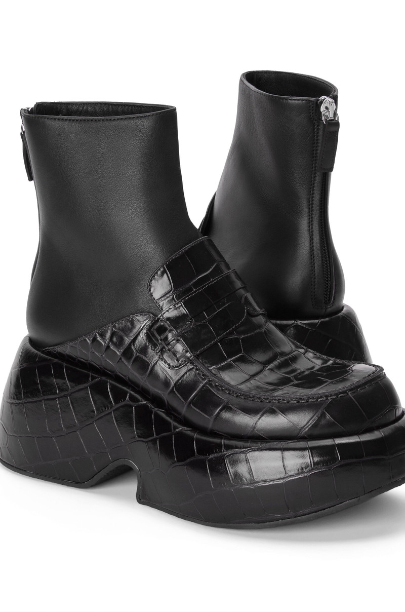 Wedge loafer boot in calfskin 4