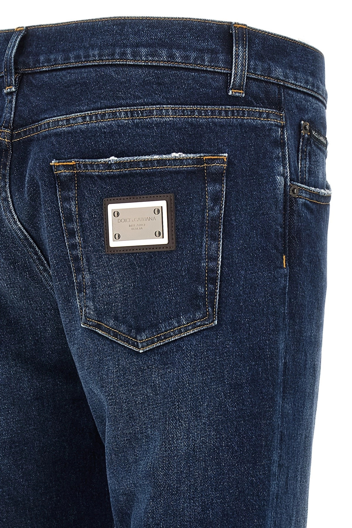 Logo plaque jeans - 4