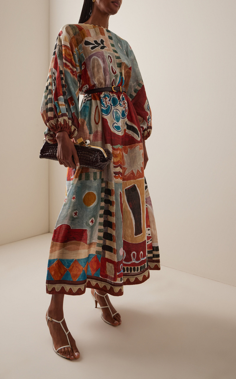 ALÉMAIS Michelle Midi Dress multi outlook