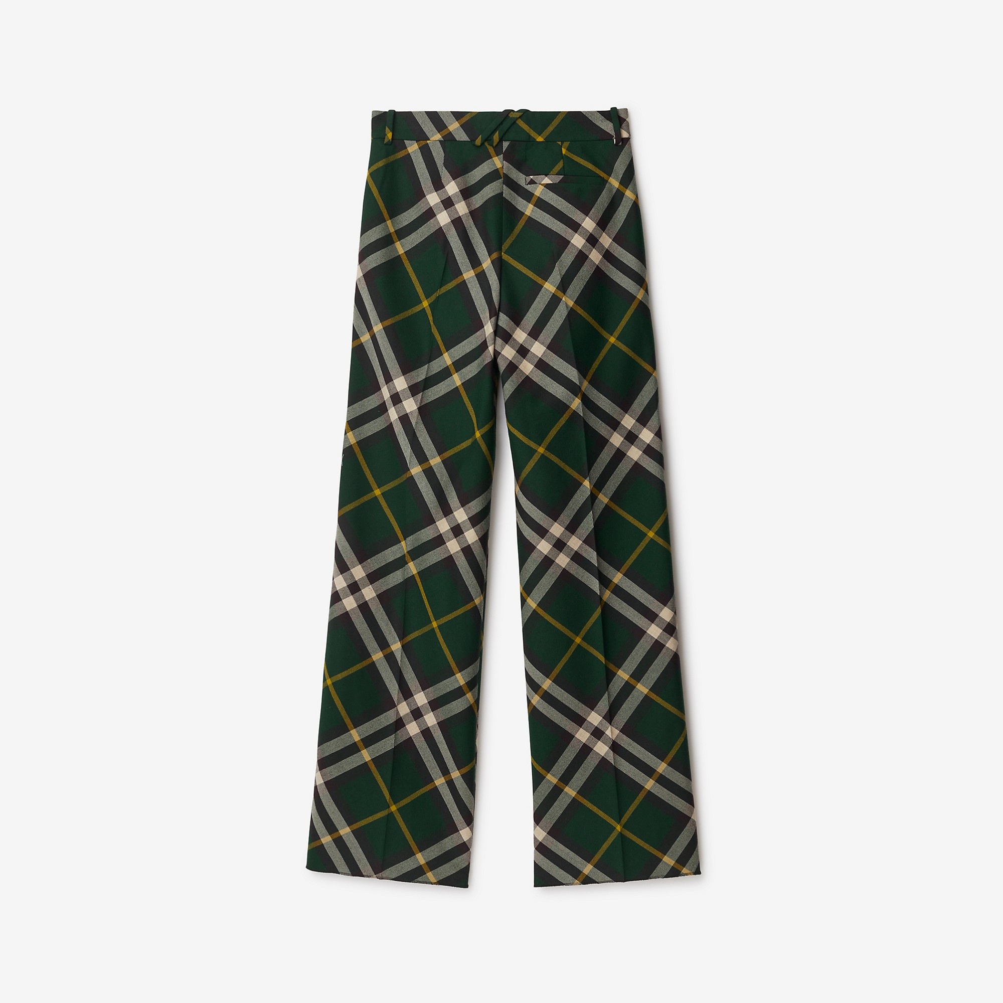 Check Wool Trousers - 5