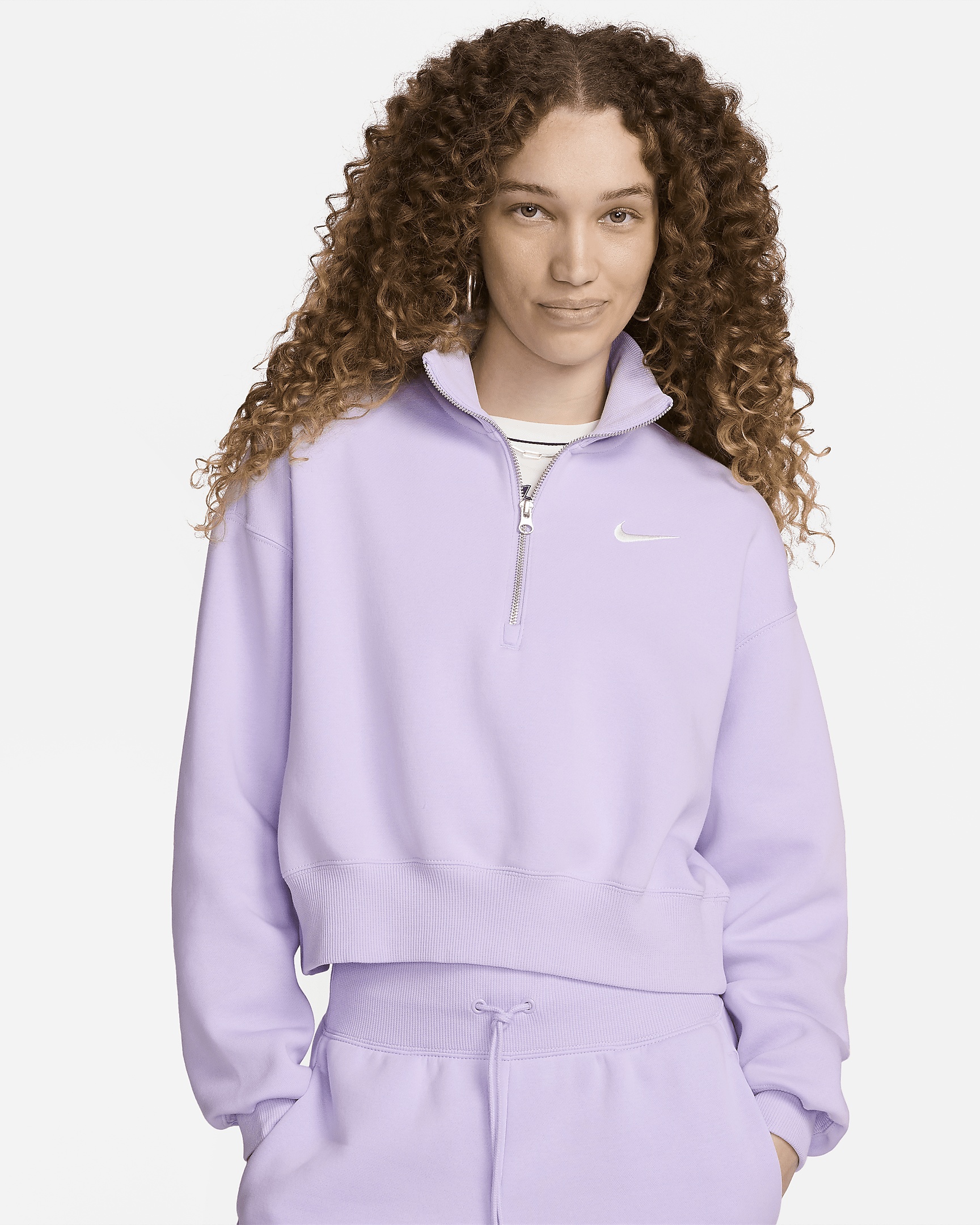 Nike Sportswear Phoenix Fleece Women's 1/2-Zip Cropped Sweatshirt - 1