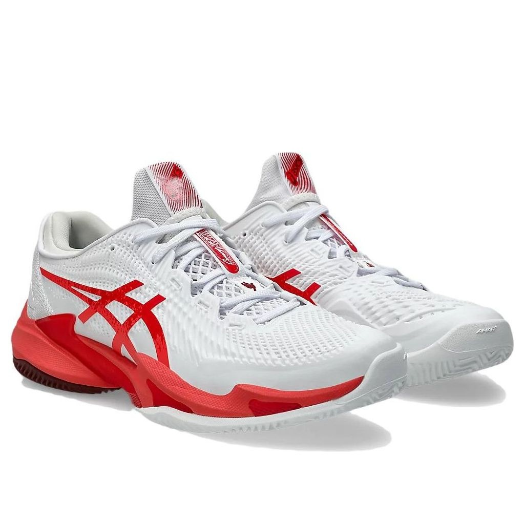 ASICS Court FF 3 Novak Clay 'White Electric Red' 1041A521-966 - 3