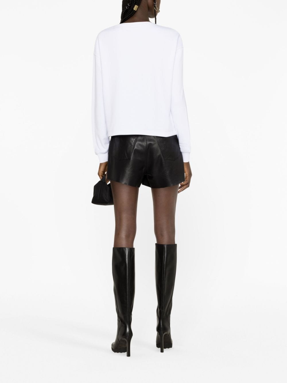 logo-embroidered sweatshirt - 4