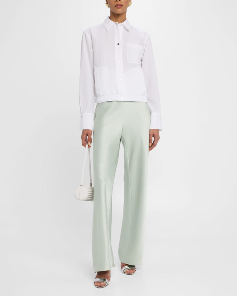 Vince Fluid Bias-Cut Crushed Satin Pants outlook