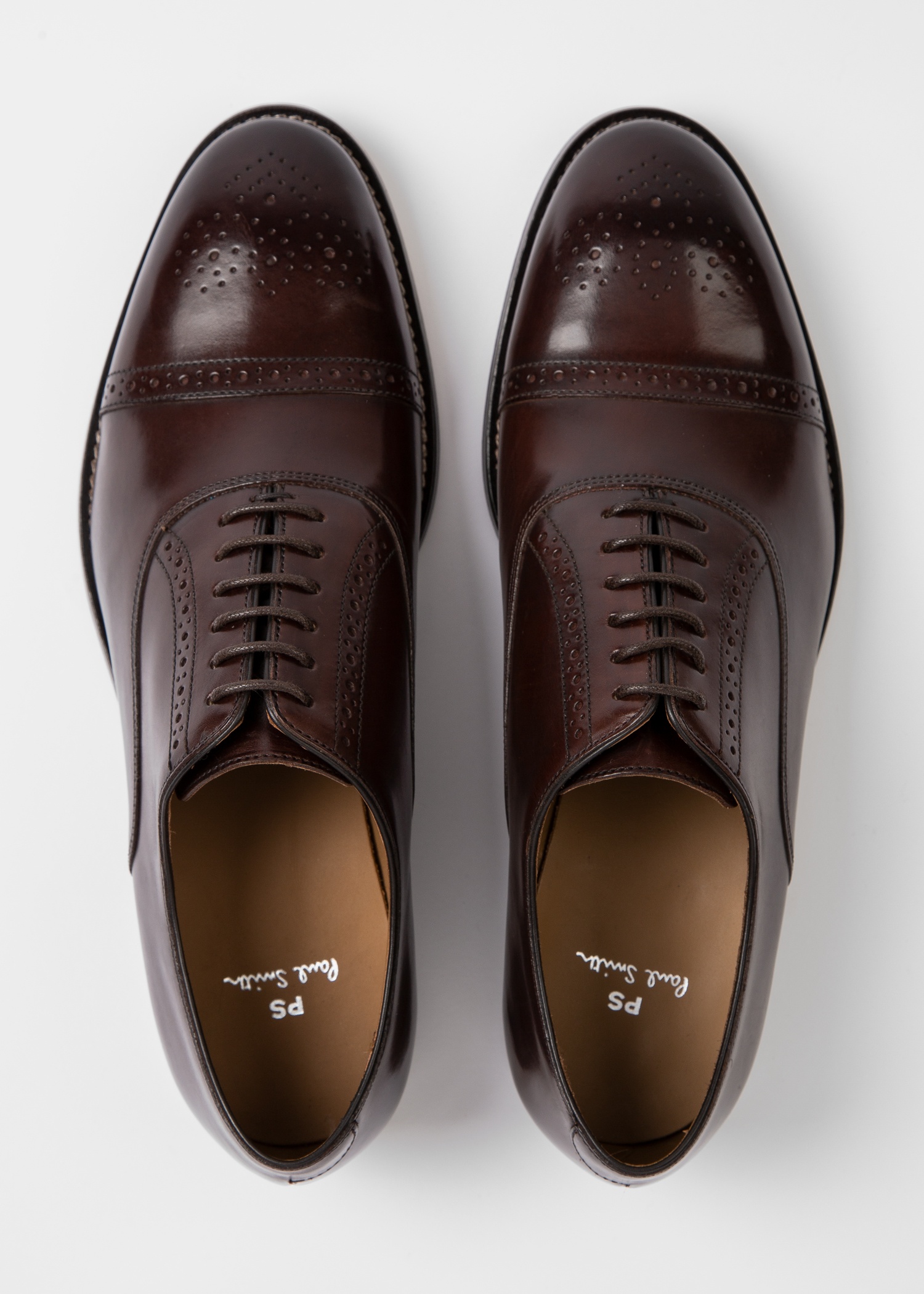 Dark Brown Leather 'Philip' Shoes - 5