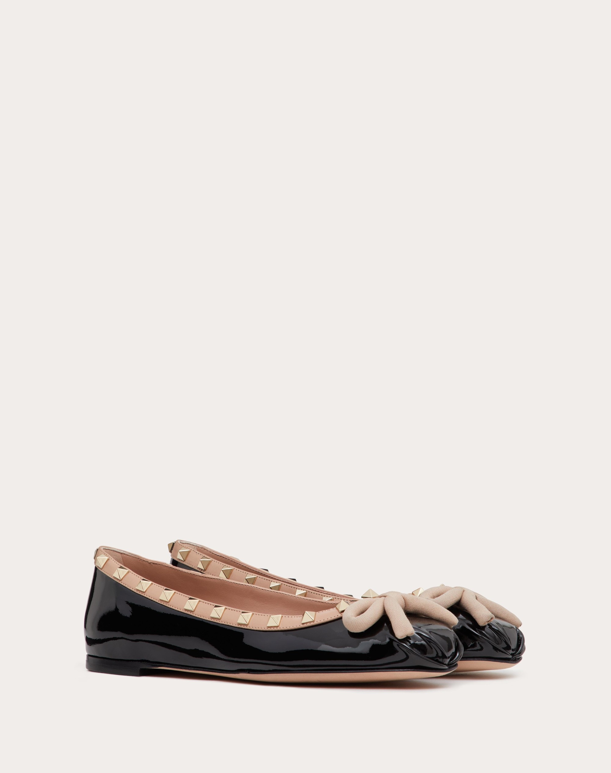 ROCKSTUD PATENT LEATHER BALLERINA - 2
