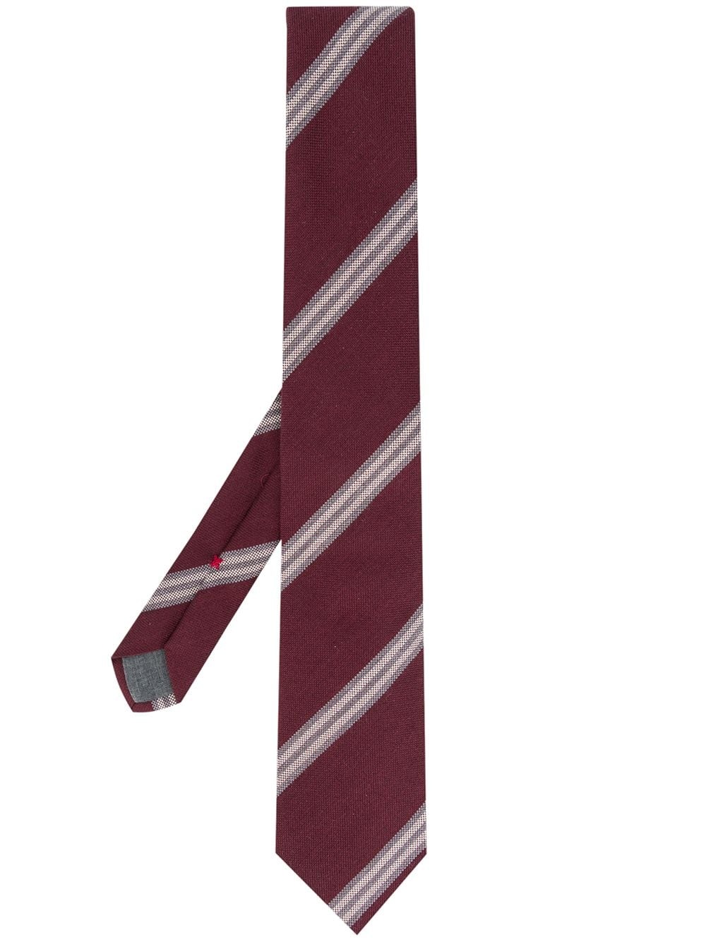 striped pattern tie - 1