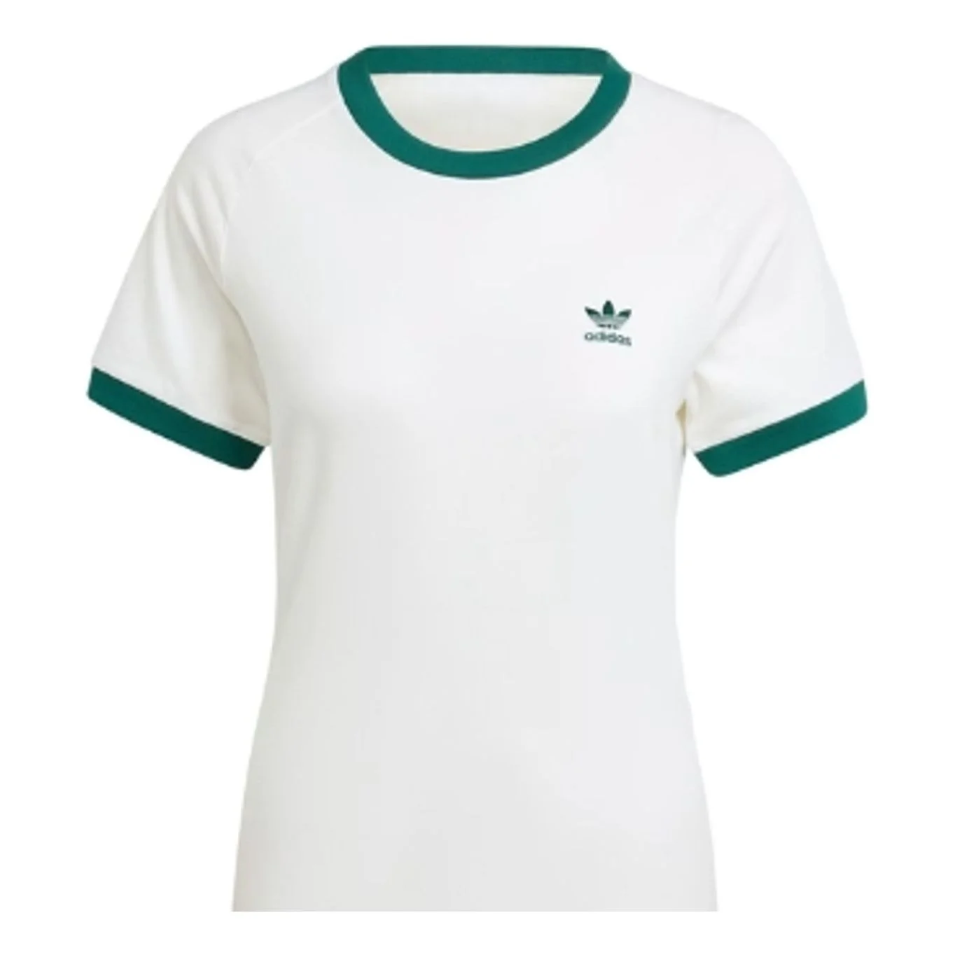 (WMNS) adidas originals Vrct Graphic T-Shirt 'White Green' IN4110 - 1