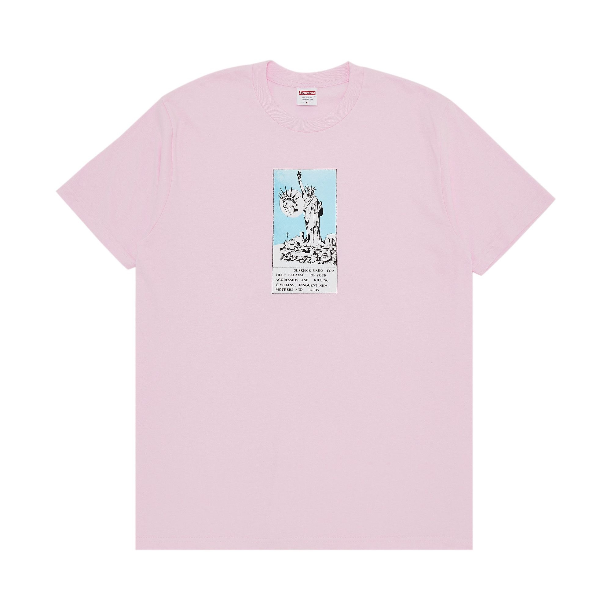 Supreme Liberty Tee 'Light Pink' - 1