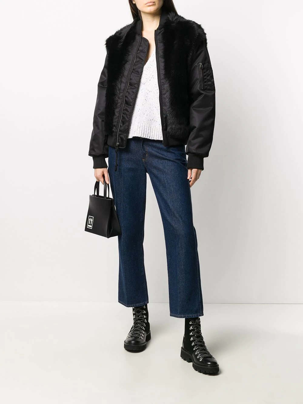 x Nick Wooster fur bomber jacket - 3