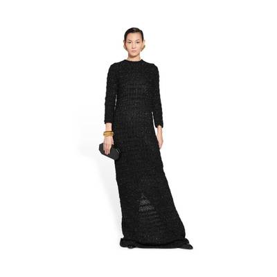 BALENCIAGA Women's Back-to-front Maxi Dress in Black outlook