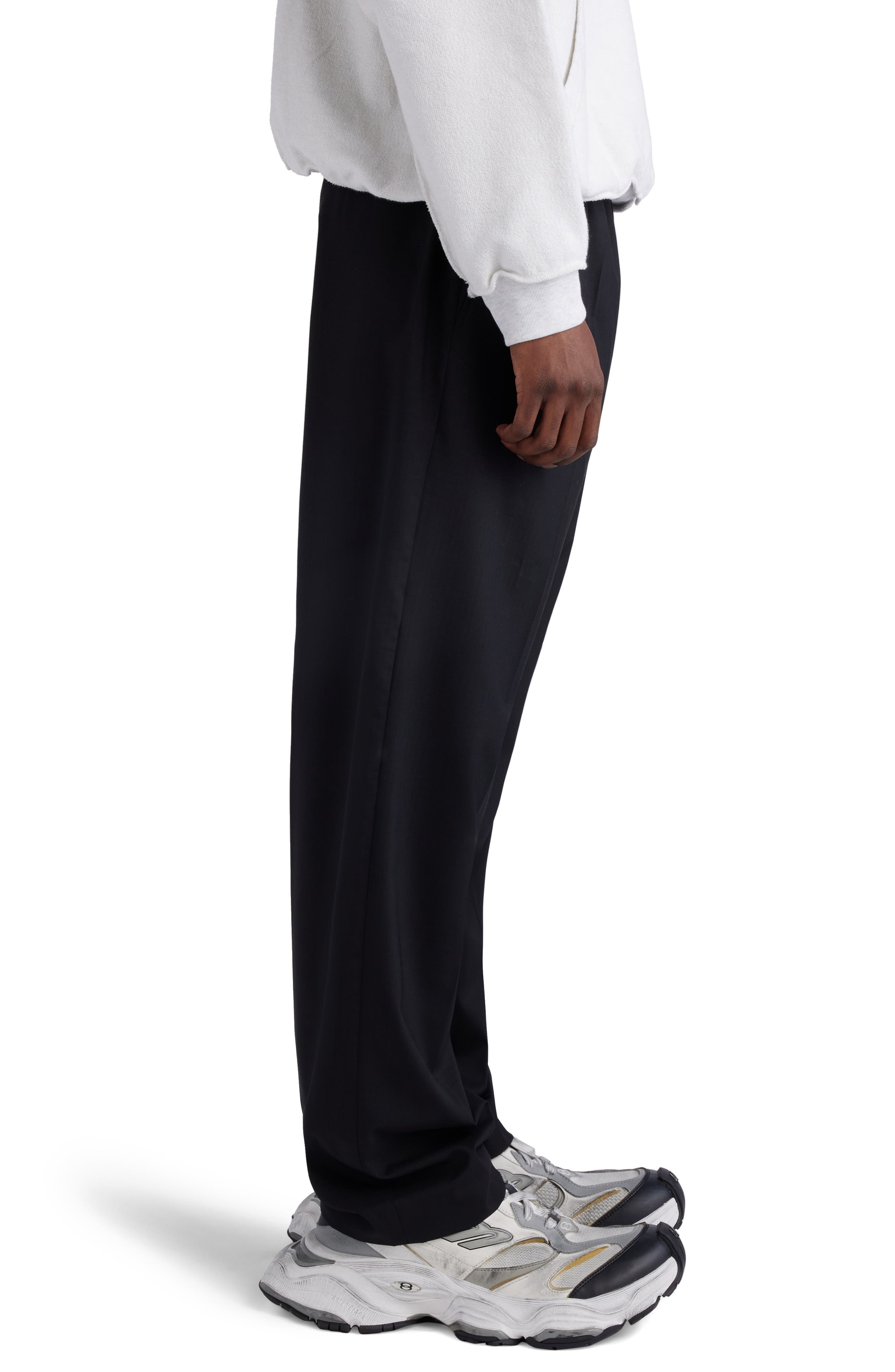 Elastic Waist Wool Ripstop Pants - 4
