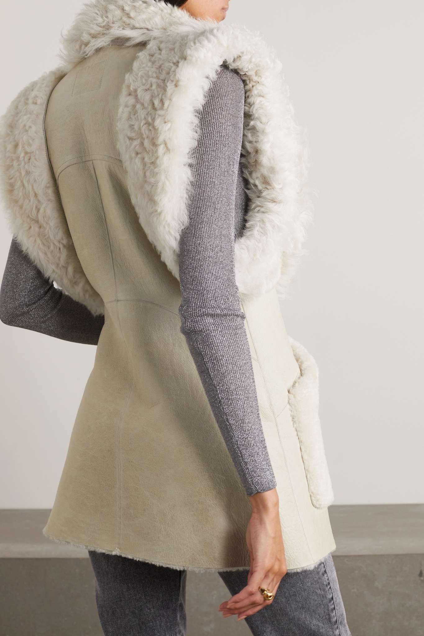 Bryana shearling gilet - 4