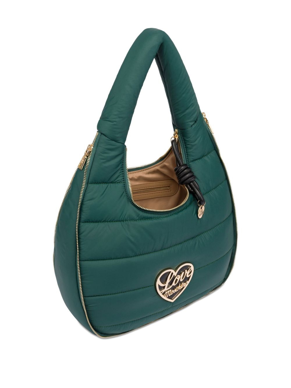 quilted heart-plaque shoulder bag - 2