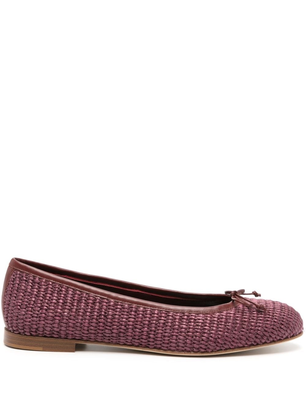 Veralli woven-raffia ballerina shoes - 1