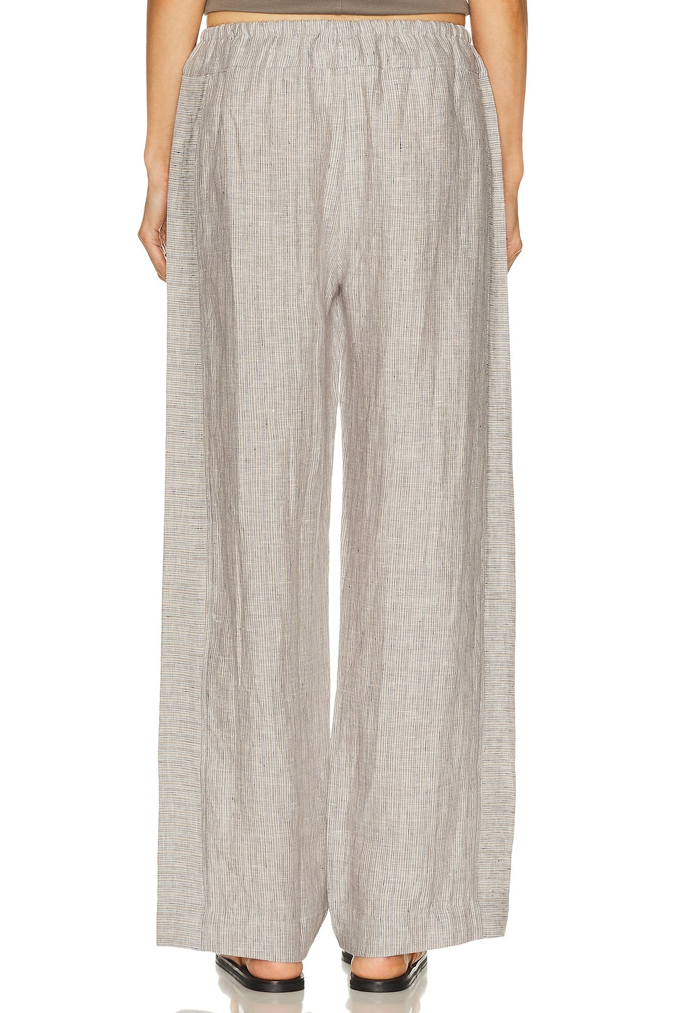 Double Waist Linen Pant - 4