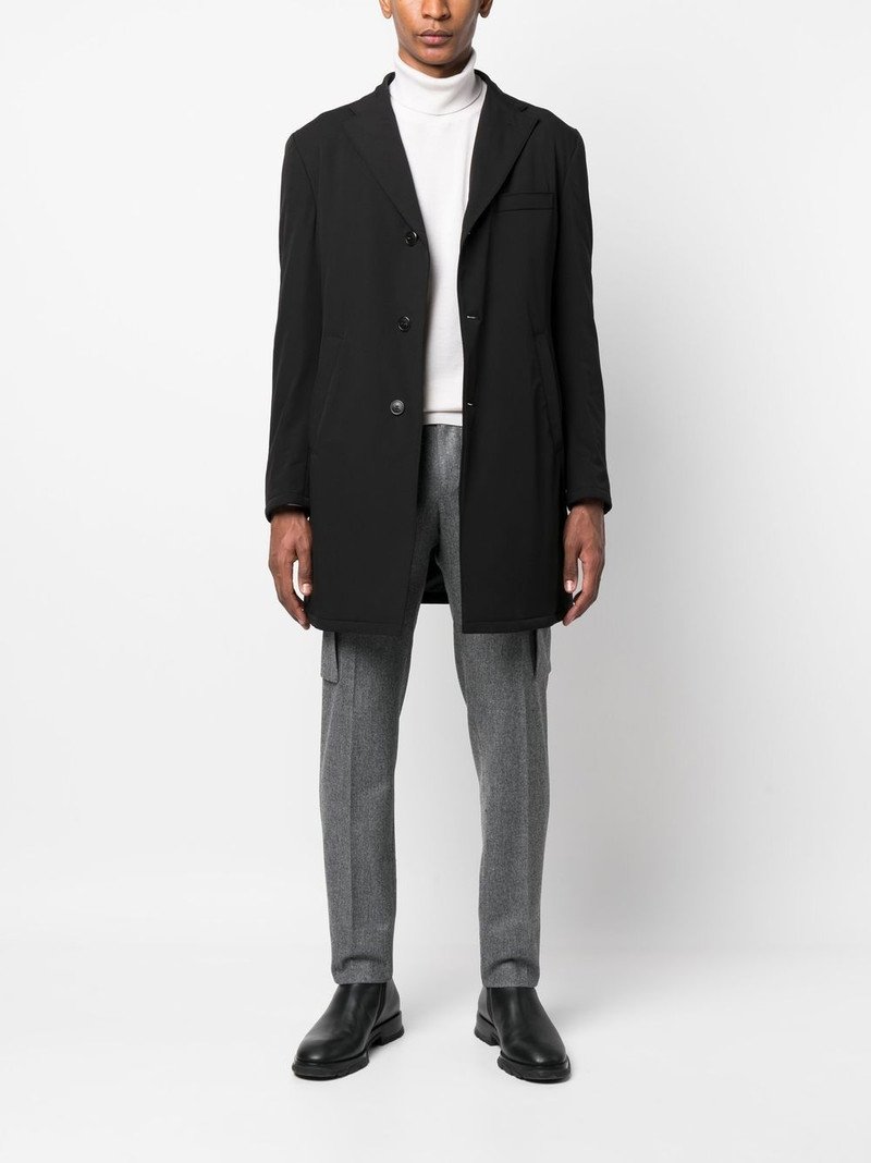 single-breasted hooded lightweight jacket 6