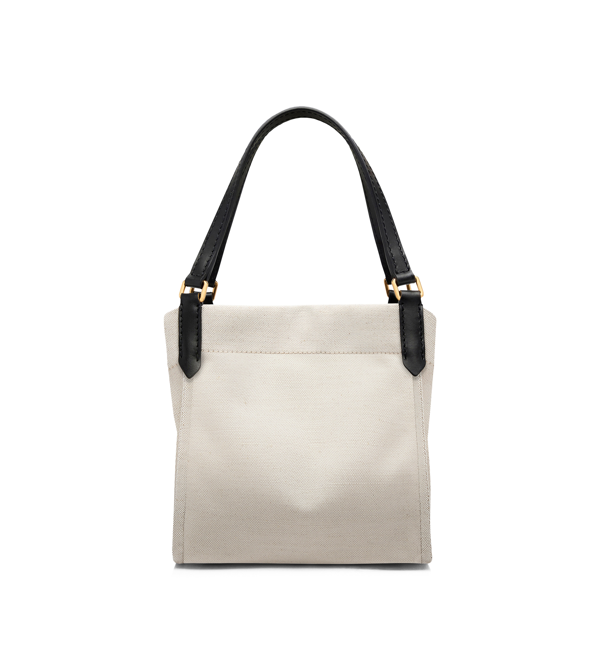 COTTON CANVAS AND SMOOTH LEATHER AMALFI MEDIUM TOTE - 7