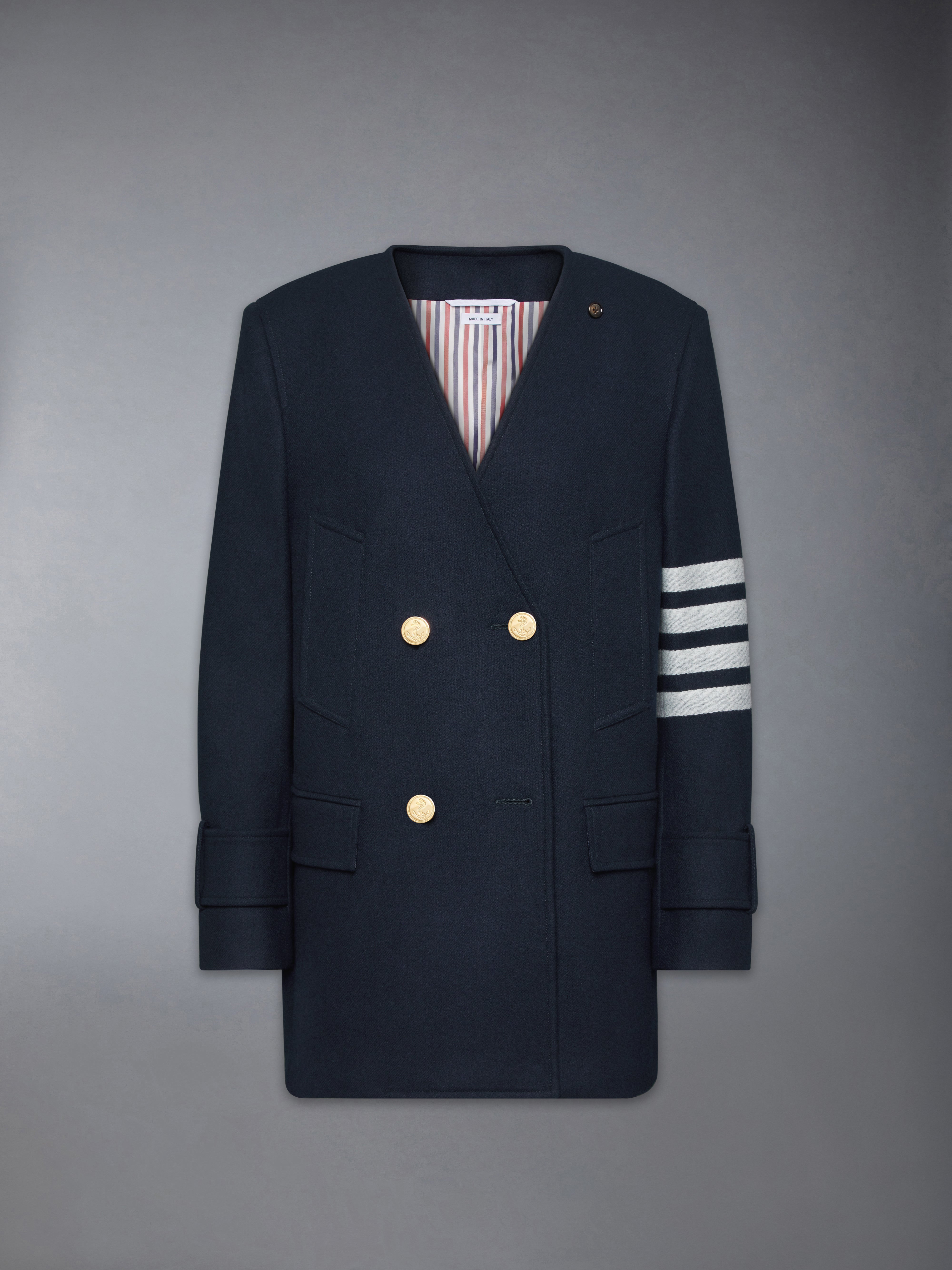 MELTON 4-BAR PEACOAT - 11