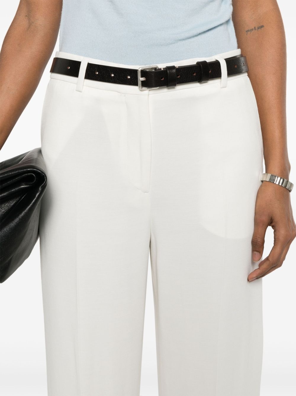 straight-leg tailored trousers - 5