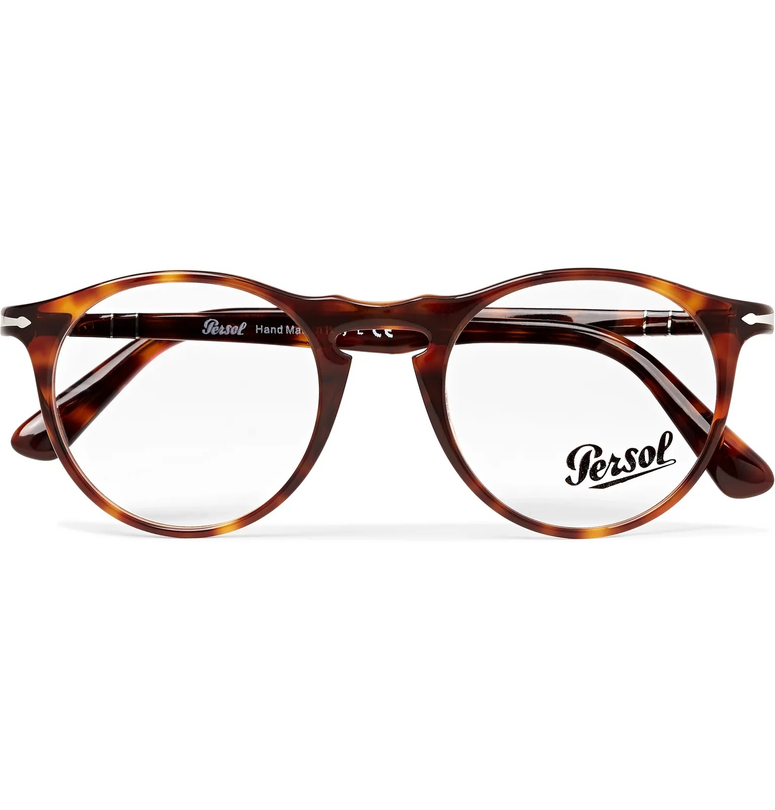 Round-Frame Tortoiseshell Optical Glasses - 1