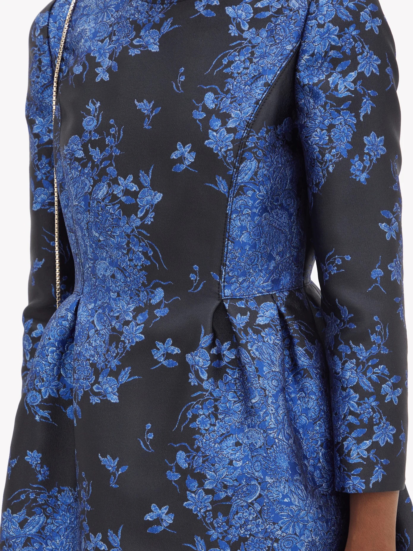 Delft-brocade mini dress - 3