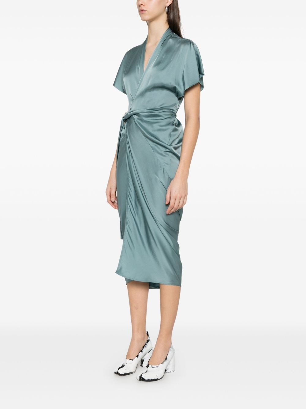 wrap midi dress - 3