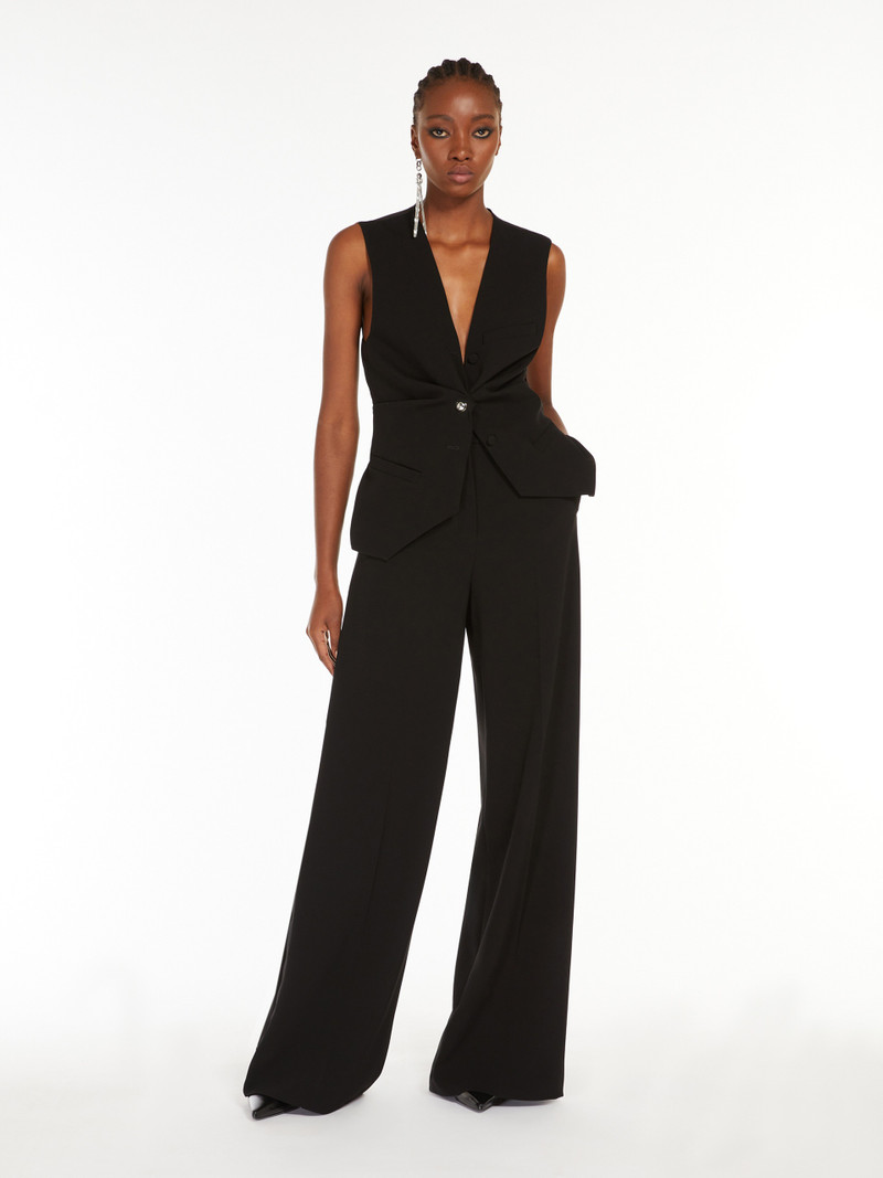Max Mara NURAGHE Cady and silk waistcoat outlook