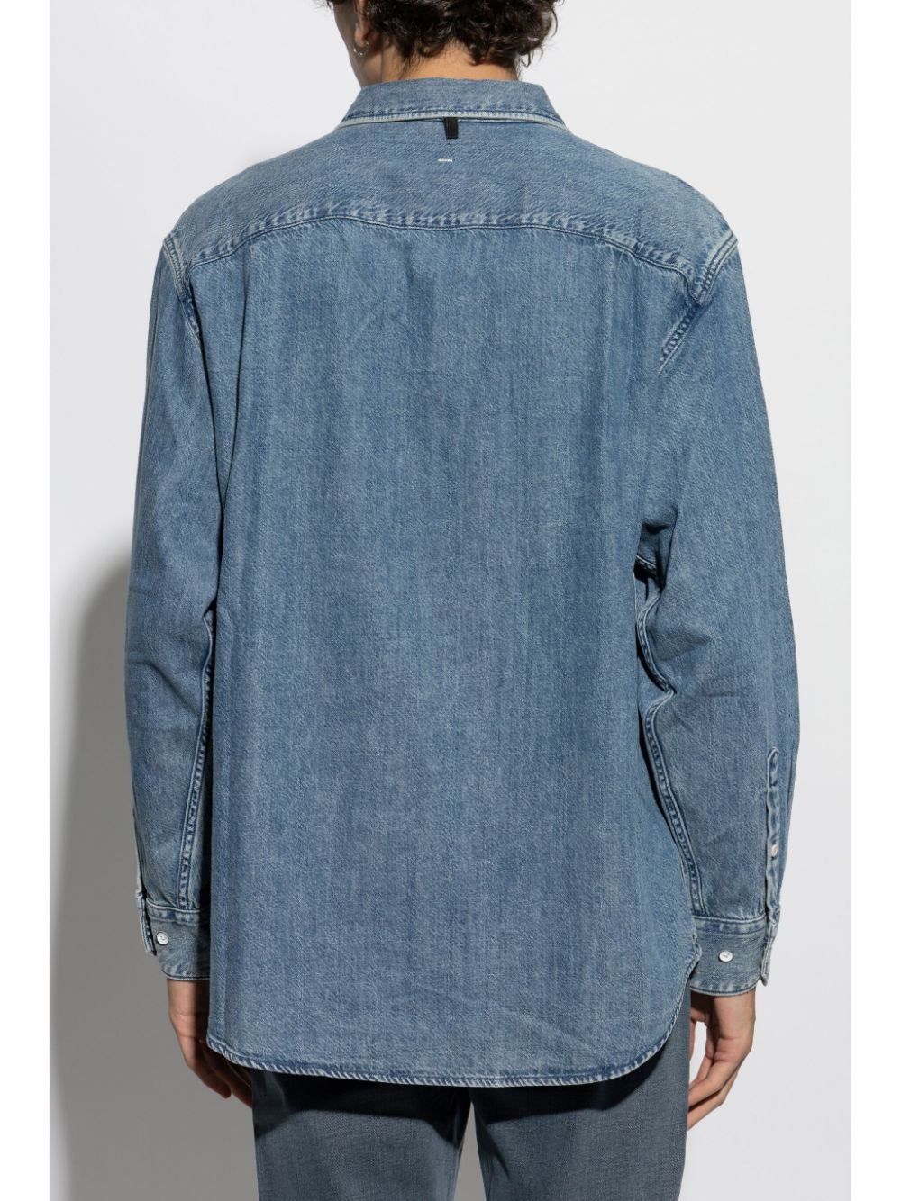 button-up denim shirt - 4