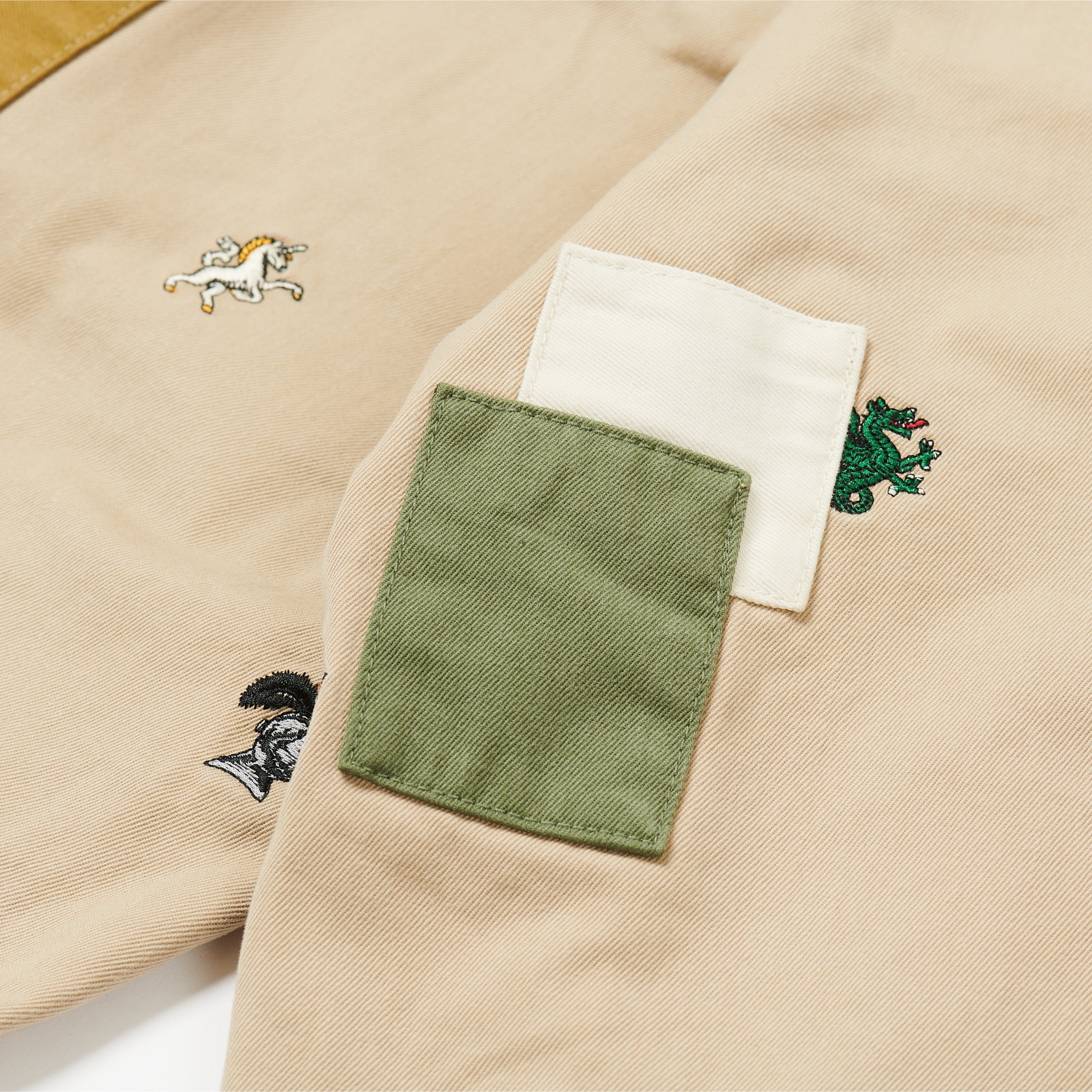 PALACE BEAMS PLUS PLEATED TROUSERS TWILL BEIGE - 3