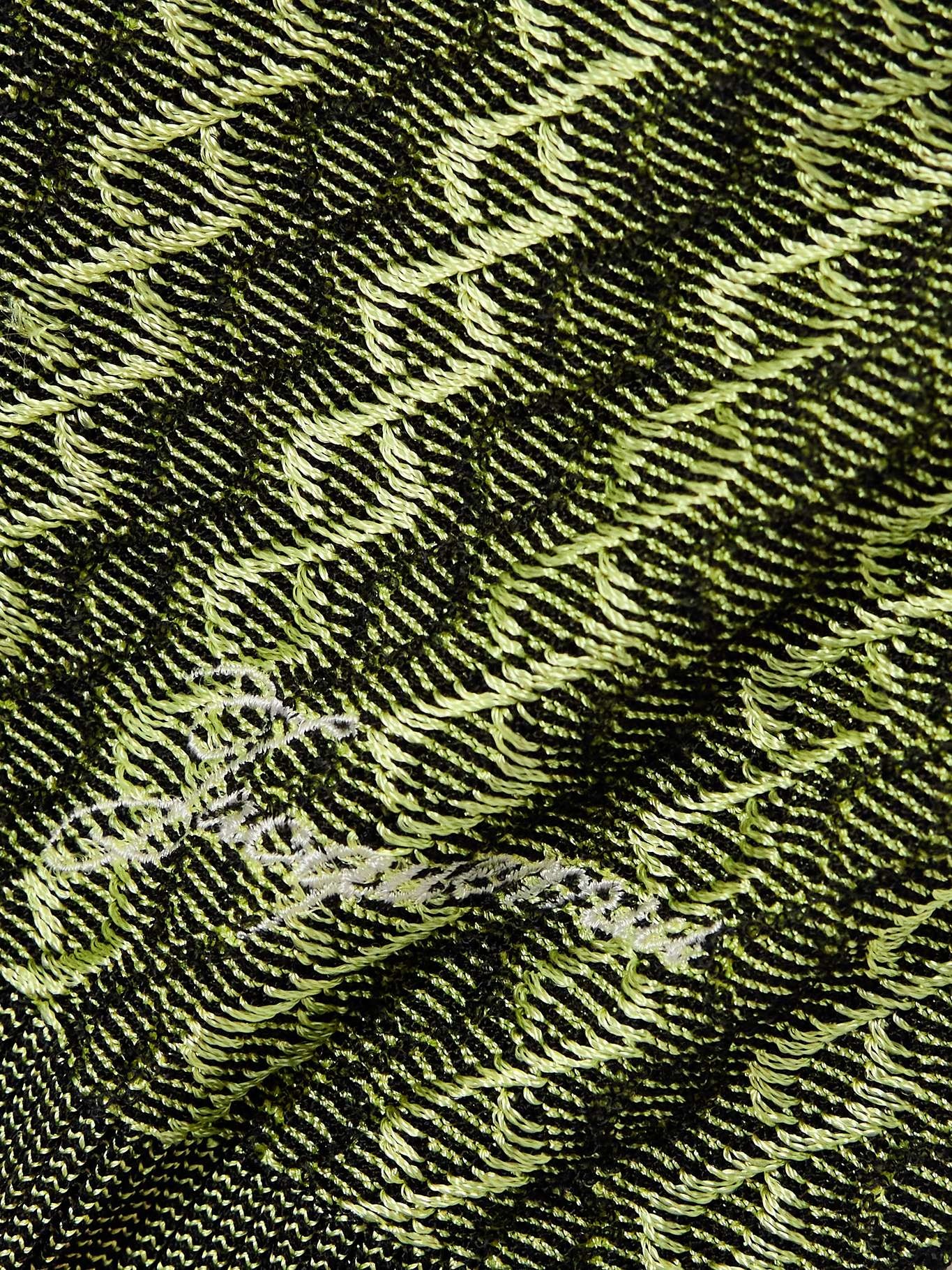 Marino jacquard-knit polo shirt Green - 4