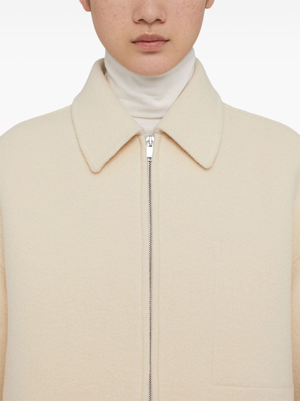 logo-embellished virgin-wool jacket - 6